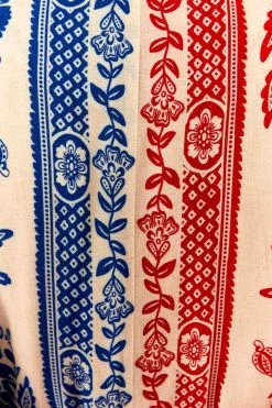 FARM RIO MIXED PINEAPPLE GARDEN WRAP DRESS