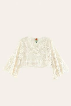 FARM RIO Off White Guipure Blouse Most Loved