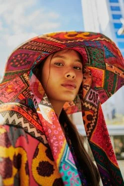 FARM RIO Dotted Patch Scarf Hat Most Loved