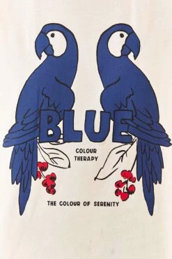 FARM RIO Blue Color Therapy T-Shirt New In