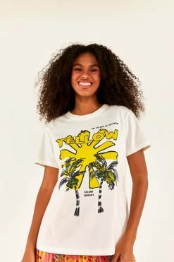FARM RIO Yellow Color Therapy T-Shirt New In