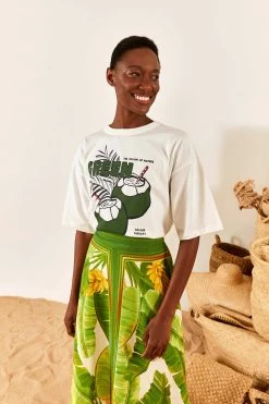 FARM RIO Green Color Therapy T-Shirt