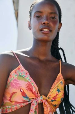 FARM RIO New In Mixed Scarves Top