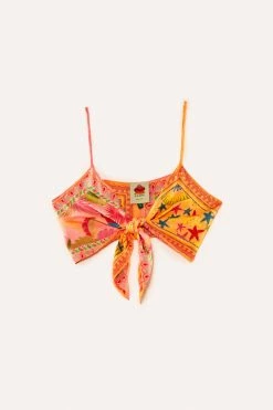 FARM RIO New In Mixed Scarves Top