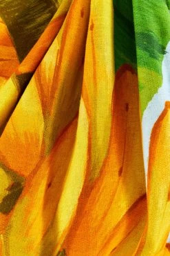 FARM RIO New In Blue Fresh Bananas One Shoulder Knot Top