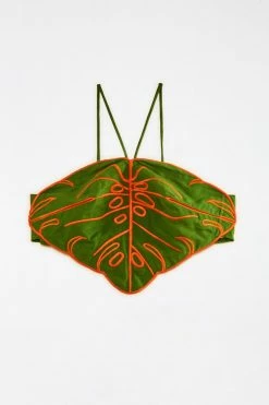 FARM RIO New In Green Monstera Top