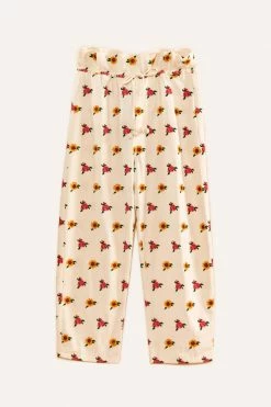 FARM RIO Mixed Cross Stitch Flowers Pants New In