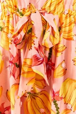 FARM RIO Banana Taste Midi Dress