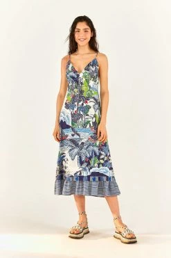 FARM RIO Graphic Rio Midi Dress