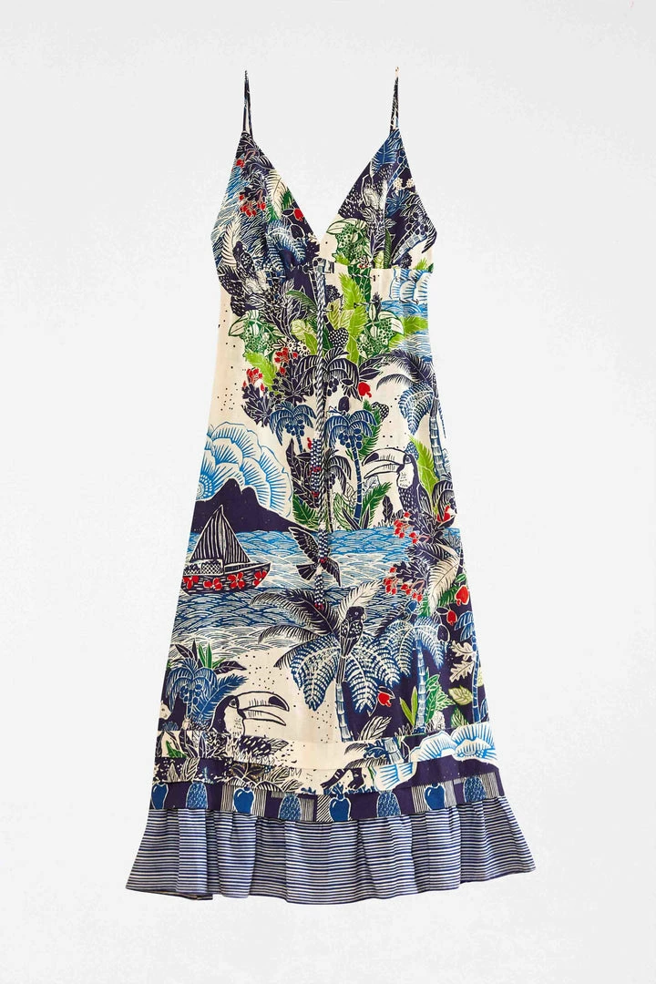 FARM RIO Graphic Rio Midi Dress