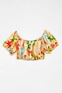 FARM RIO Copacabana Off-Shoulder Crop Top