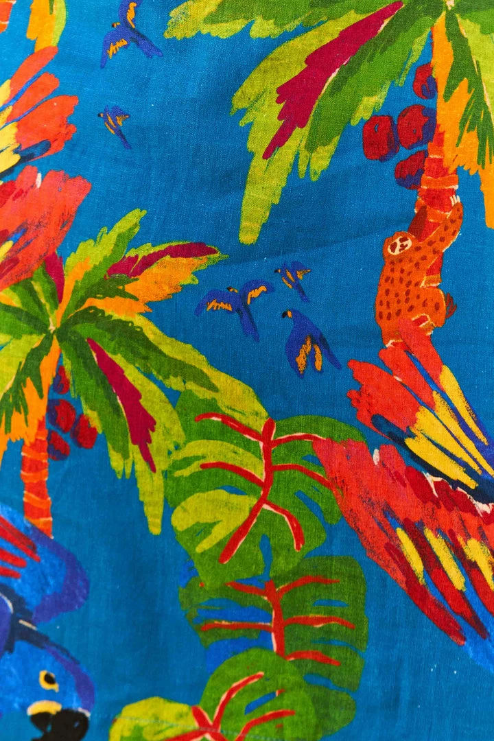 FARM RIO Blue Sunny Day Mini Dress New In