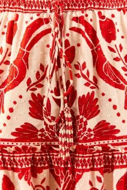 FARM RIO Jungle Flow Tiered Maxi Skirt New In