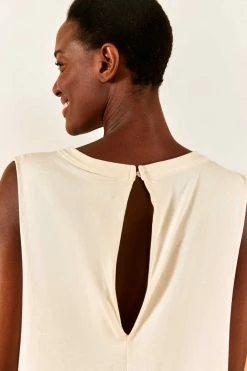 FARM RIO White Peixe Jersey Jumpsuit New In