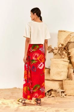 FARM RIO Red Color Therapy T-Shirt New In