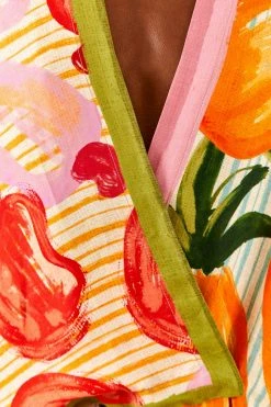 FARM RIO New In Fruits Scarves Blouse