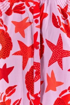 FARM RIO New In Lobster Sky Mini Dress