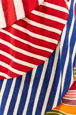 FARM RIO New In Amazing Stripes Frill Midi Skirt