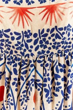 FARM RIO Afternoon Breeze Midi Dress New In