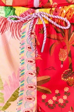 FARM RIO Mixed Scarves Drawstring Shorts