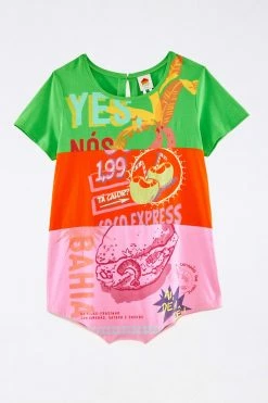 FARM RIO Mixed Graphic Romper New In