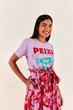 FARM RIO New In Lilac Peixe T-Shirt