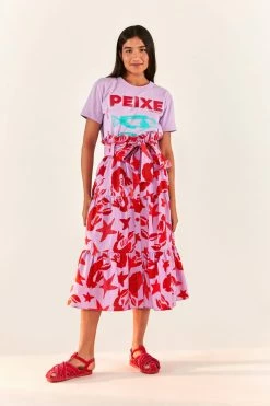 FARM RIO New In Lilac Peixe T-Shirt