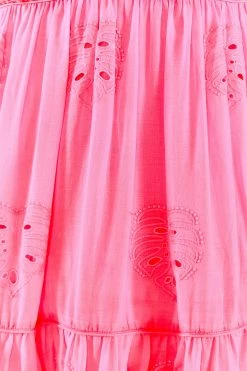 FARM RIO Neon Pink Maxi Dress New In