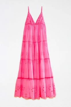 FARM RIO Neon Pink Maxi Dress New In