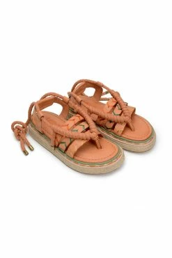 FARM RIO SAND ROPE TIE FLATFORM SANDAL New In