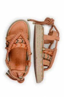 FARM RIO SAND ROPE TIE FLATFORM SANDAL New In