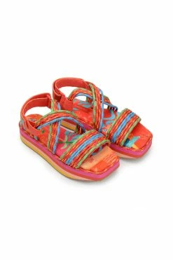FARM RIO New In TROPICAL PLATFORM SANDAL