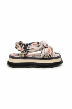 FARM RIO Accessories BIRDS SCARF FLATFORM SANDAL