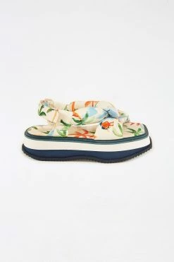 FARM RIO COPACABANA SCARF FLATFORM SANDAL Accessories