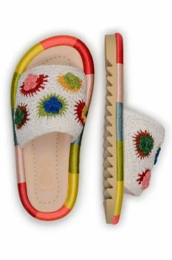 FARM RIO Sunset Crochet Slide Sandal Accessories