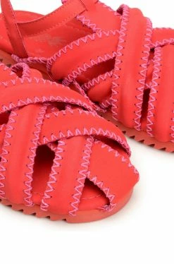 FARM RIO Red Zigzag Sandal