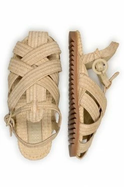 FARM RIO SYNTHETIC RAFFIA ZIGZAG SANDAL New In