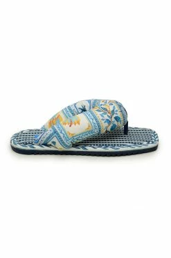 FARM RIO NAVY PUFFY FLIP FLOP New In