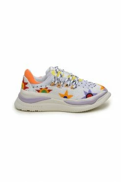 FARM RIO SUNSET BEADED PLATFORM SNEAKER