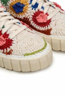 FARM RIO SUNSET CROCHET FLATFORM SNEAKER