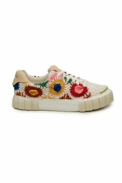 FARM RIO SUNSET CROCHET FLATFORM SNEAKER