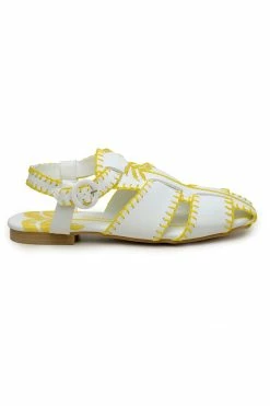 FARM RIO Yellow Palm Tree Sandal