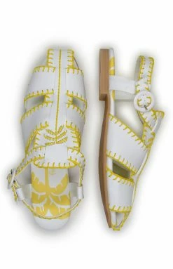 FARM RIO Yellow Palm Tree Sandal