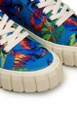 FARM RIO BLUE MACAW FLATFORM SNEAKER