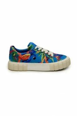 FARM RIO BLUE MACAW FLATFORM SNEAKER
