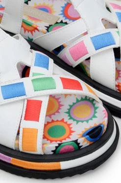 FARM RIO OFF WHITE SUNSET ANATOMIC SANDAL WITH BACK TIE