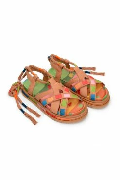 FARM RIO New In CARAMEL SUNSET ANATOMIC SANDAL WITH BACK TIE