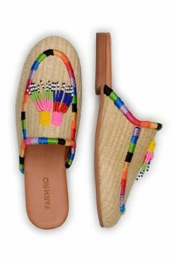 FARM RIO Most Loved Natural Raffia Mule