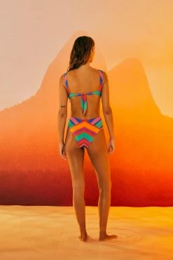 FARM RIO Most Loved Bruna Stripes One Piece Swimsuit