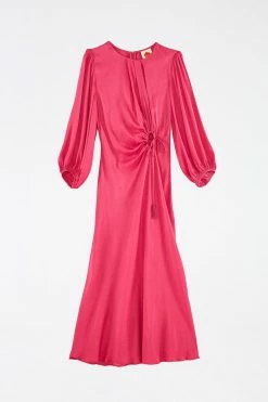 FARM RIO Pink Front Circle Cut Out Midi Dress